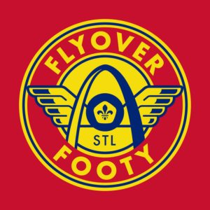 The Flyover Footy Logo - on KTRS